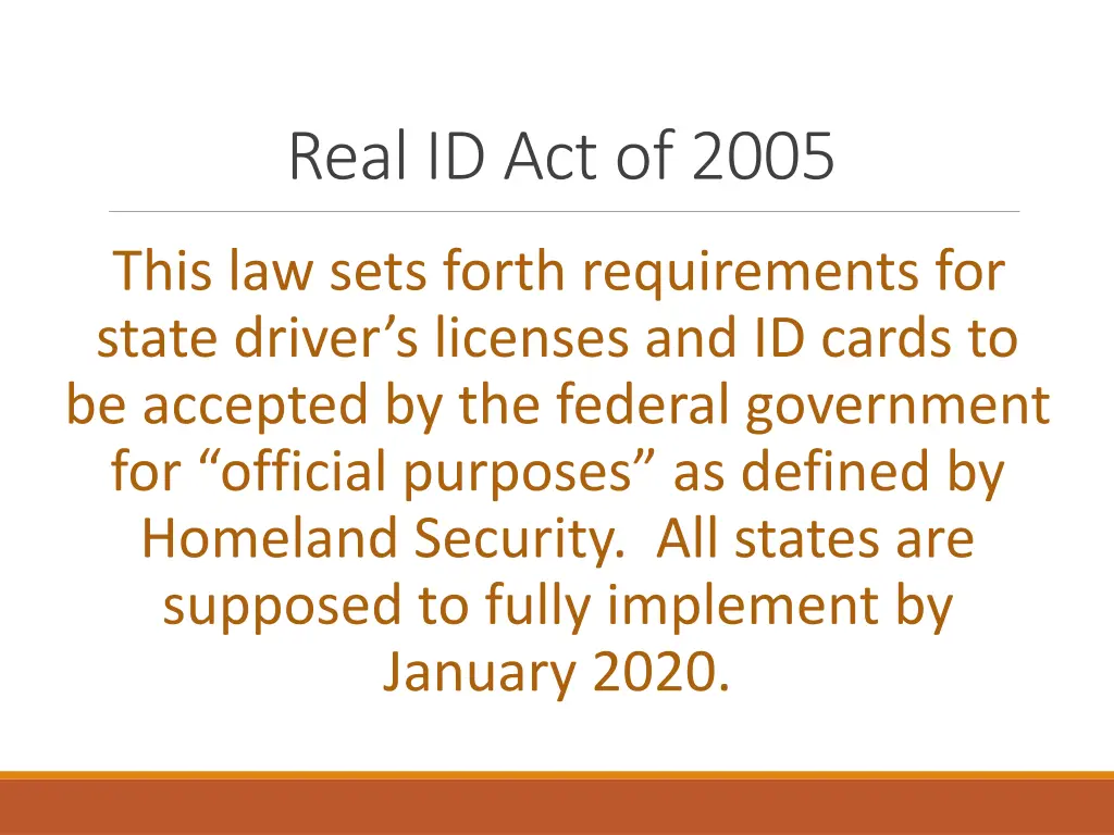 real id act of 2005
