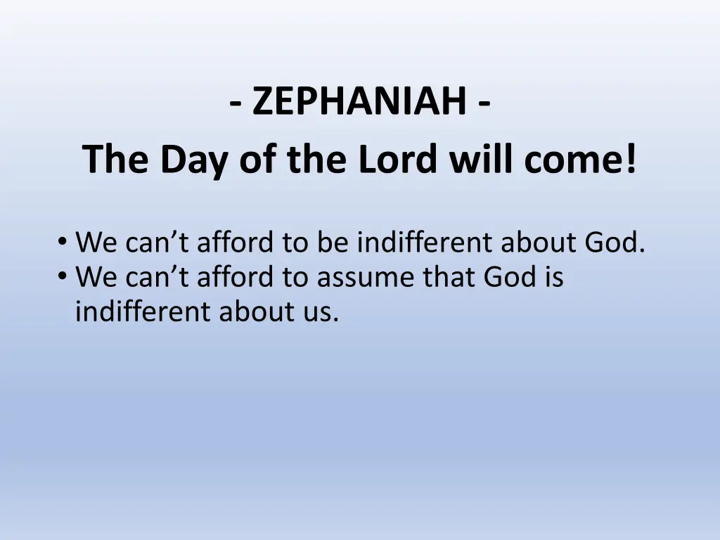 zephaniah 1