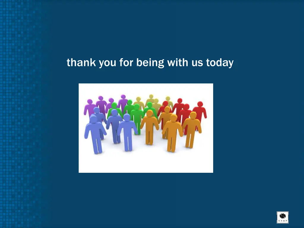 thank you for being with us today