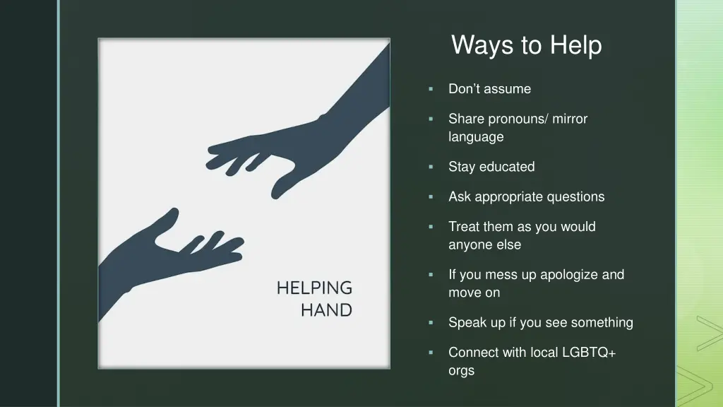 ways to help