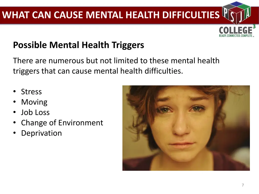 what can cause mental health difficulties