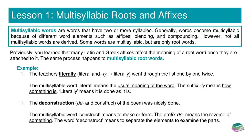 lesson 1 multisyllabic roots and affixes 2