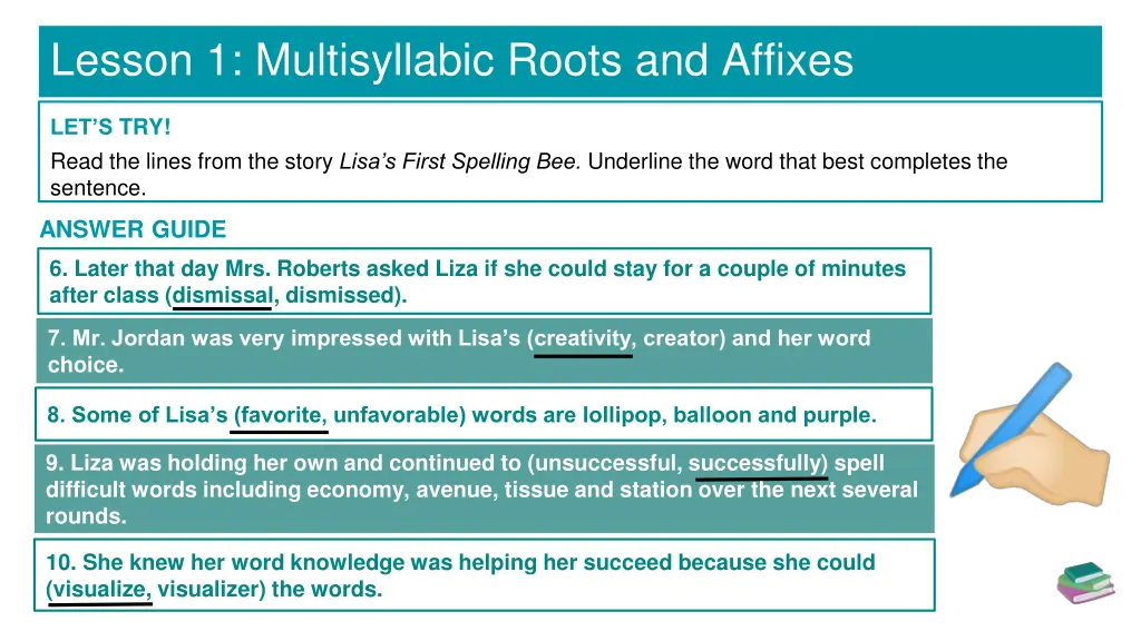 lesson 1 multisyllabic roots and affixes 6