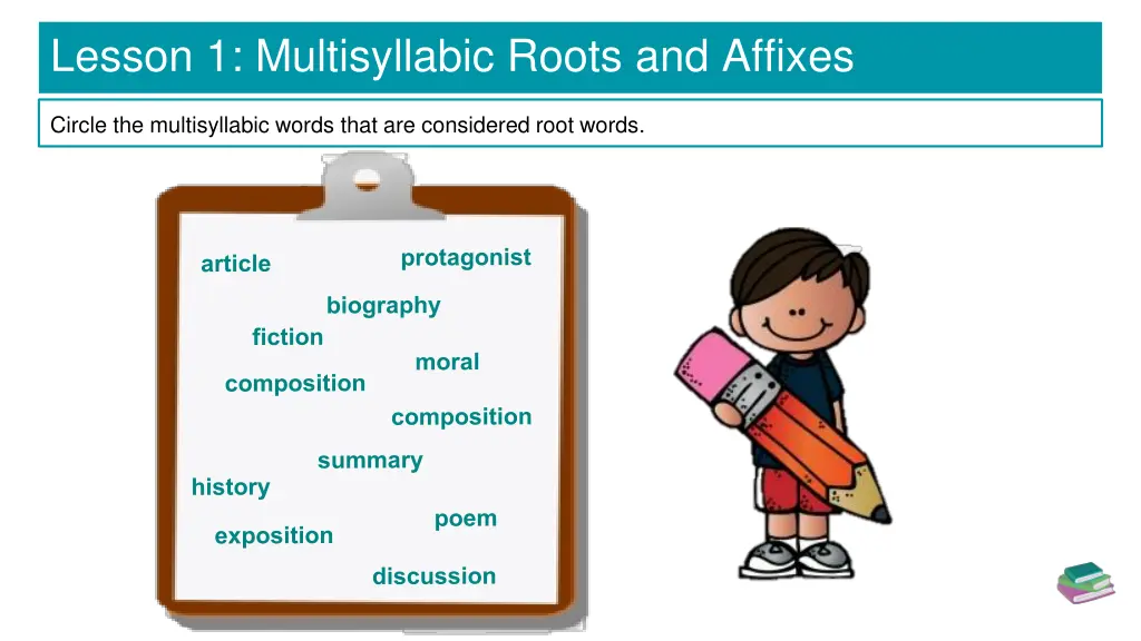 lesson 1 multisyllabic roots and affixes