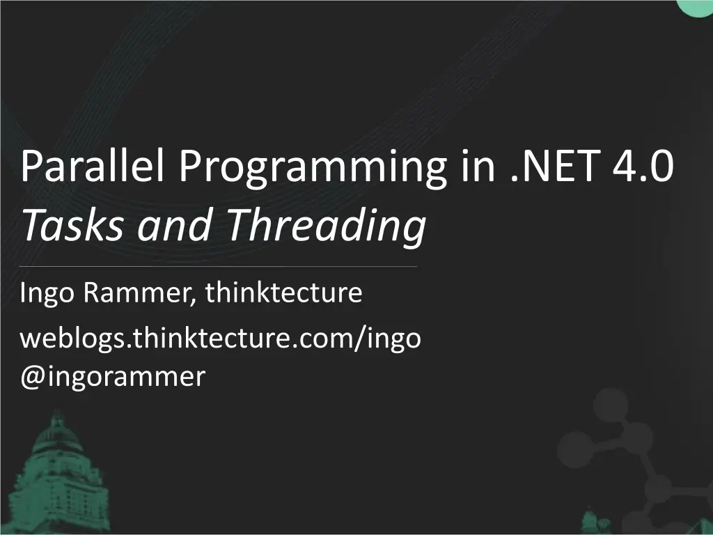 parallel programming in net 4 0 tasks