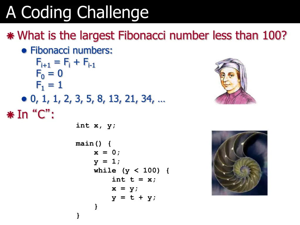 a coding challenge