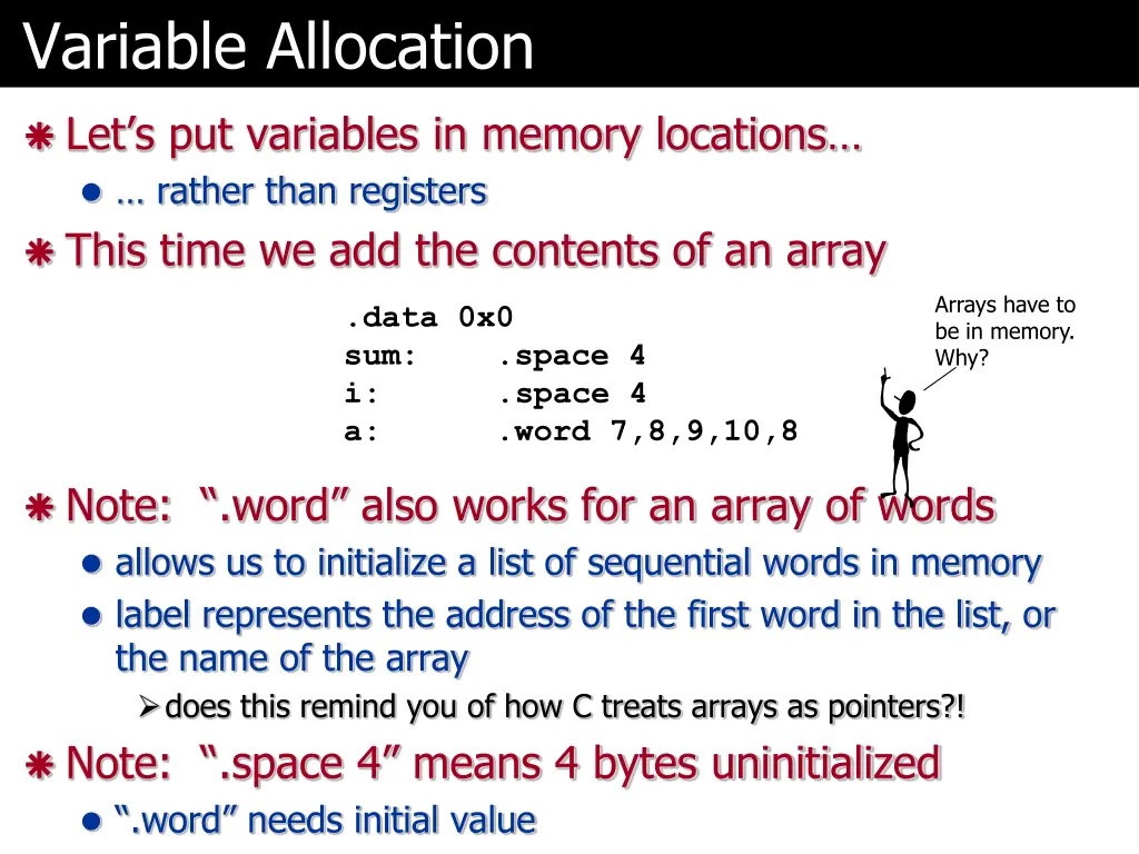 variable allocation