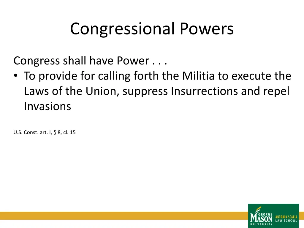 congressional powers 3