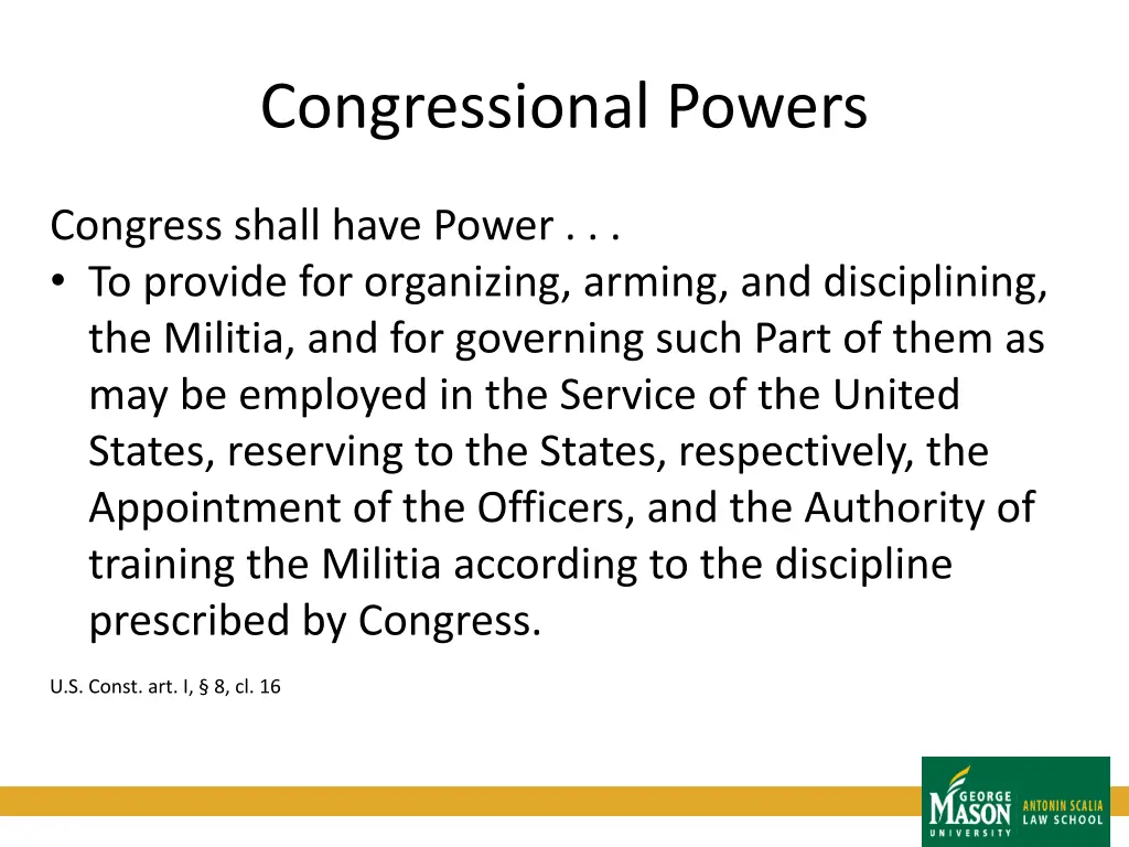 congressional powers 4