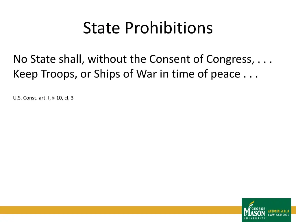 state prohibitions