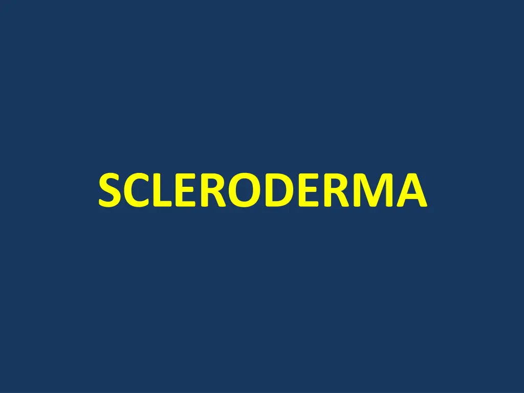 scleroderma