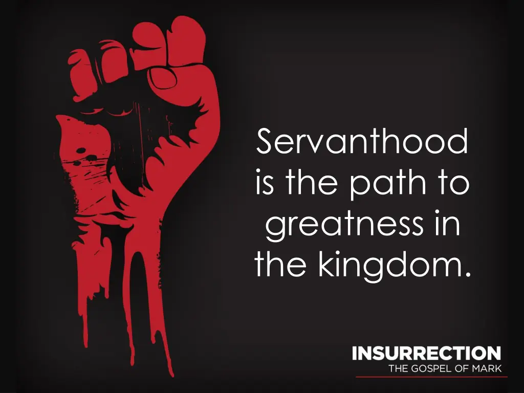 servanthood is the path to greatness