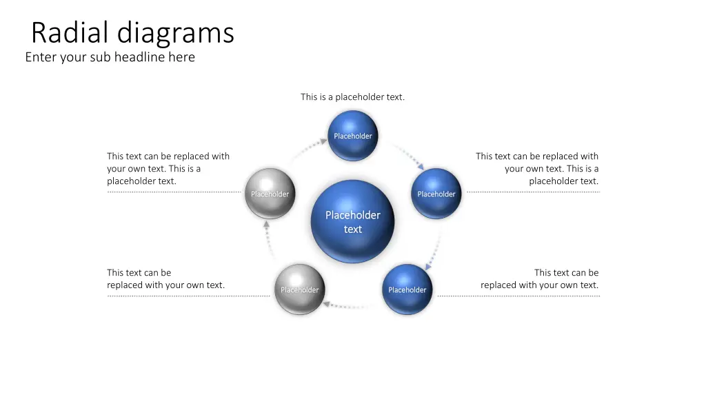 radial diagrams enter your sub headline here