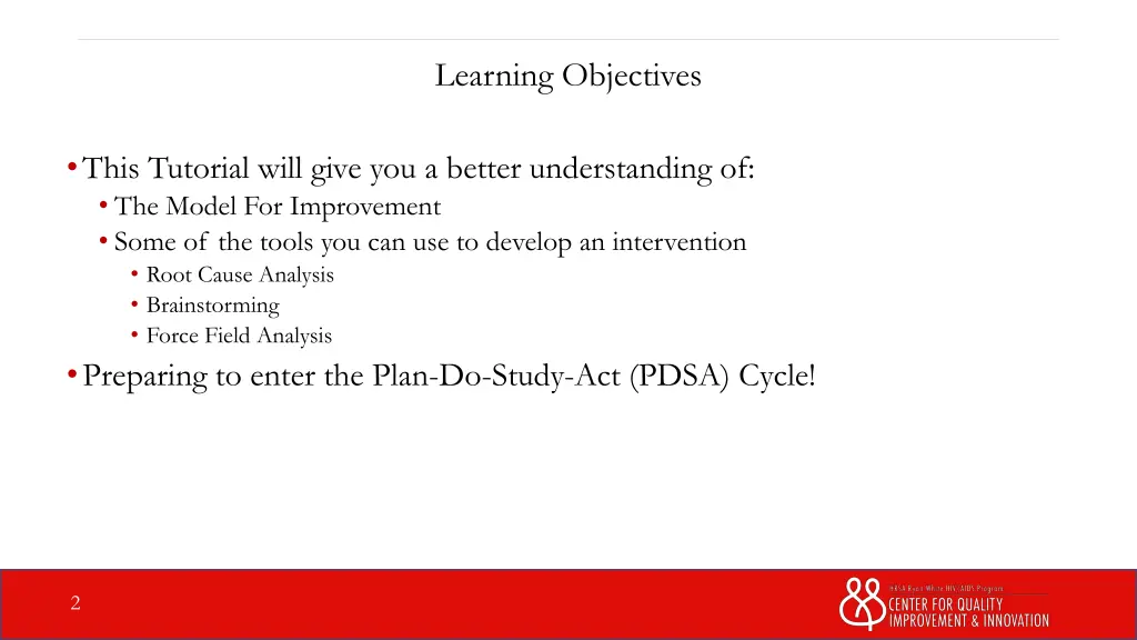 learning objectives
