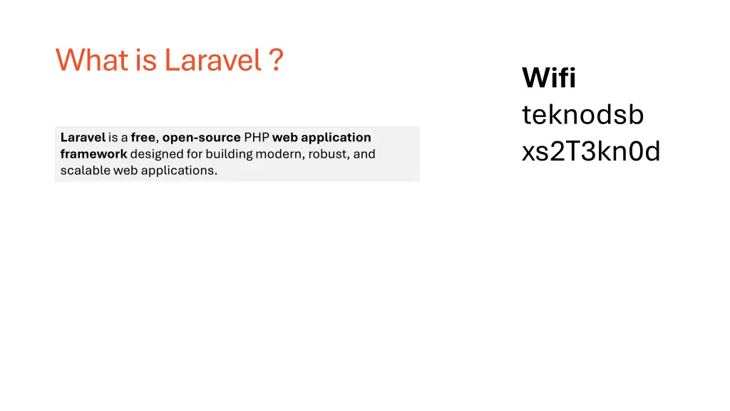 what is laravel