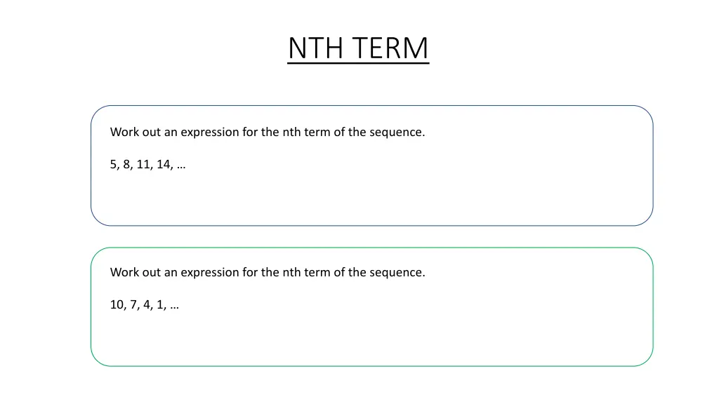 nth term