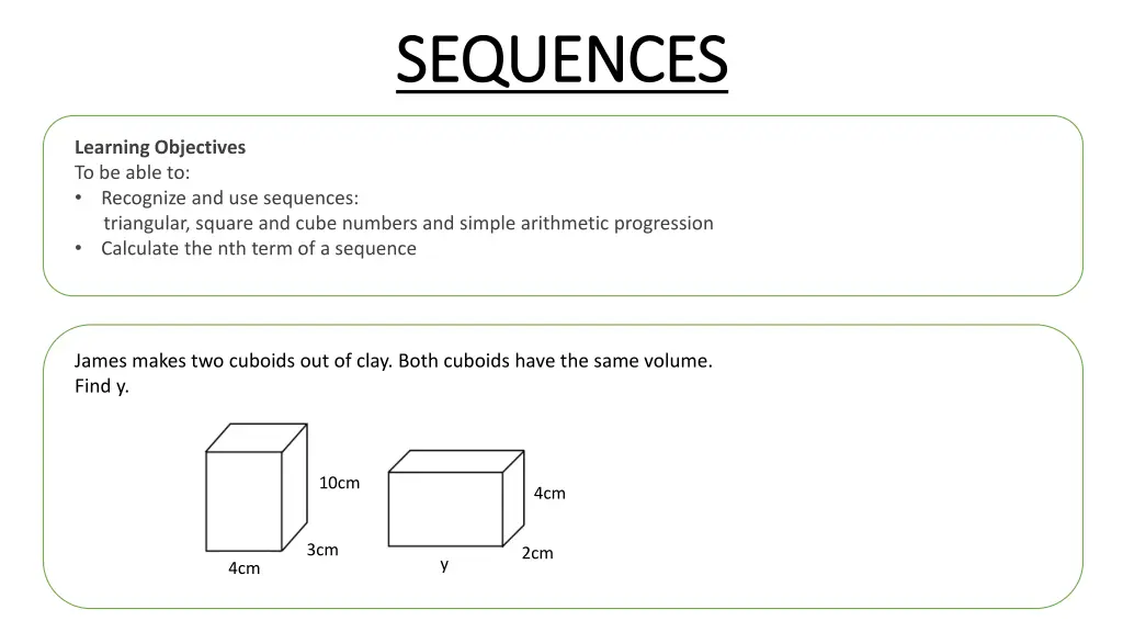 sequences sequences