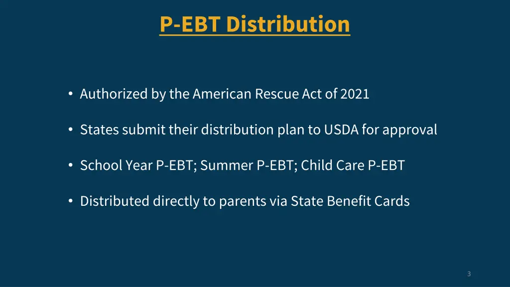 p ebt distribution