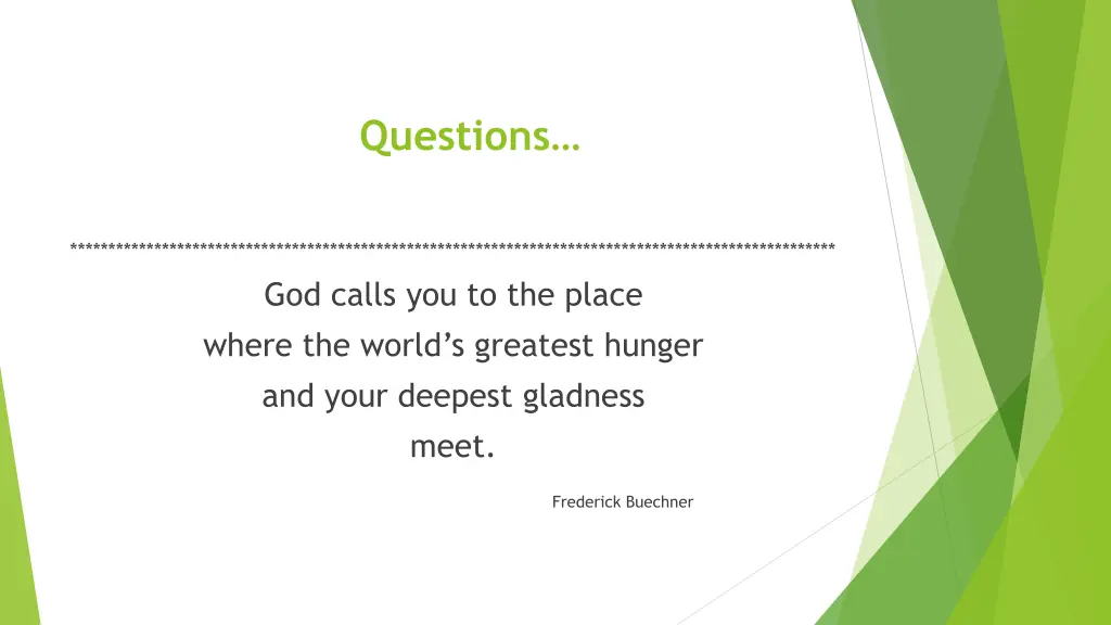 questions