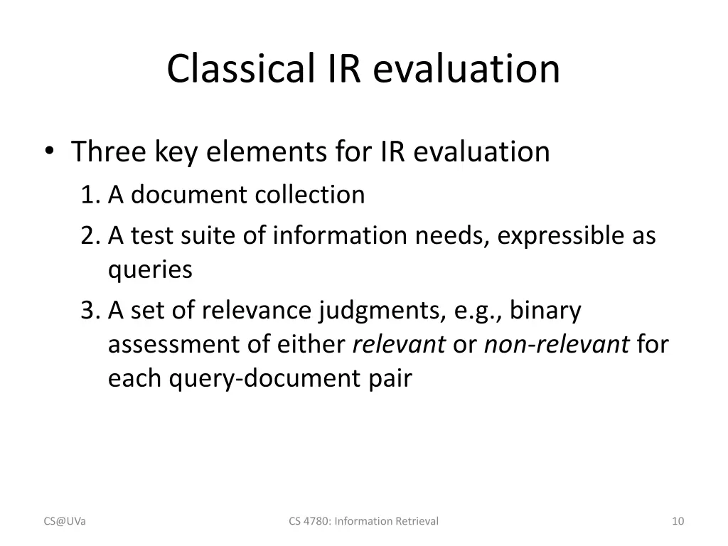 classical ir evaluation 1