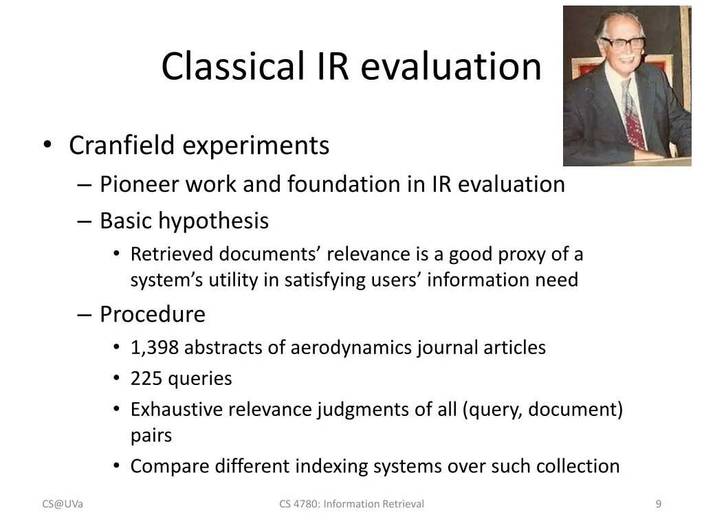 classical ir evaluation