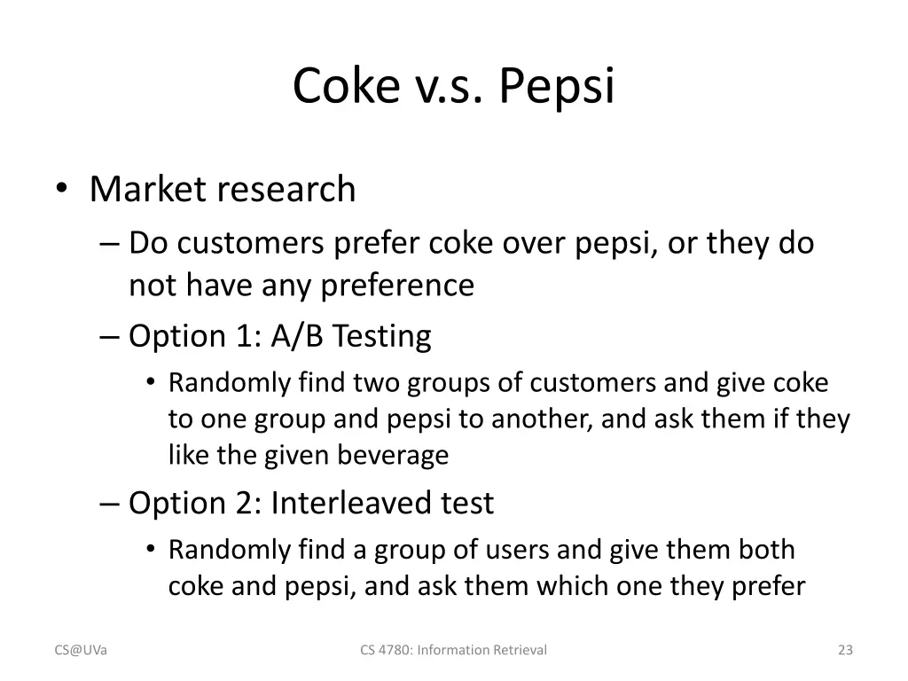 coke v s pepsi