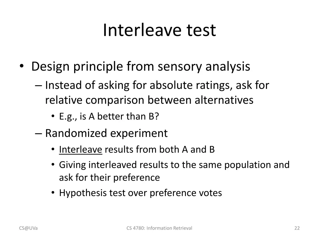 interleave test