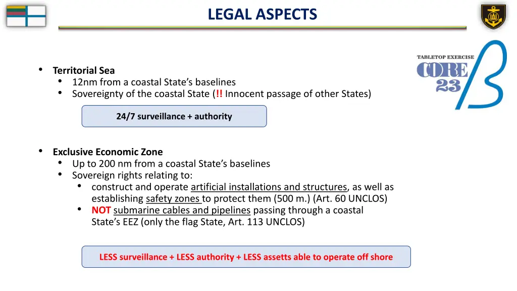 legal aspects