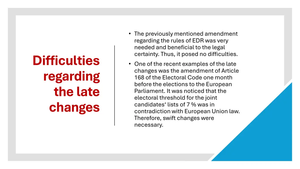 the previously mentioned amendment regarding