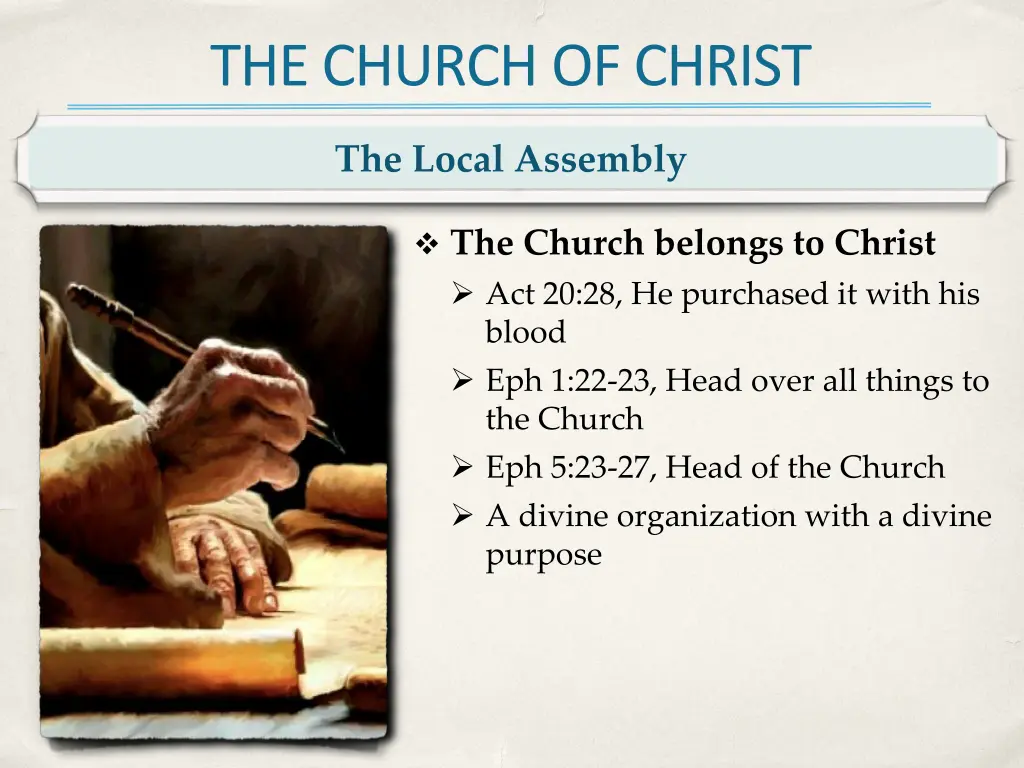 the church of christ 1