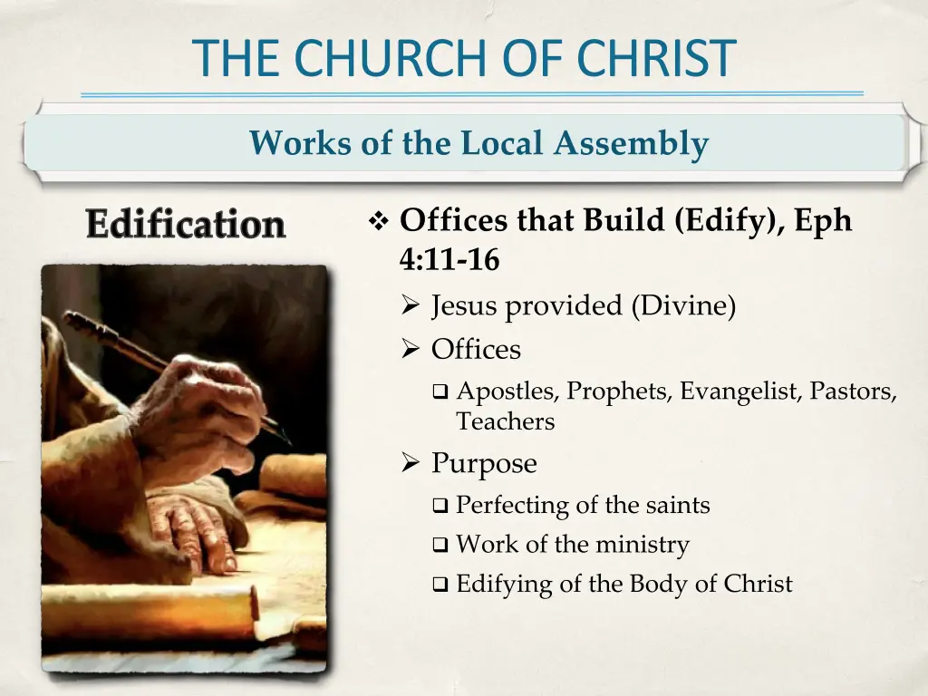 the church of christ 13