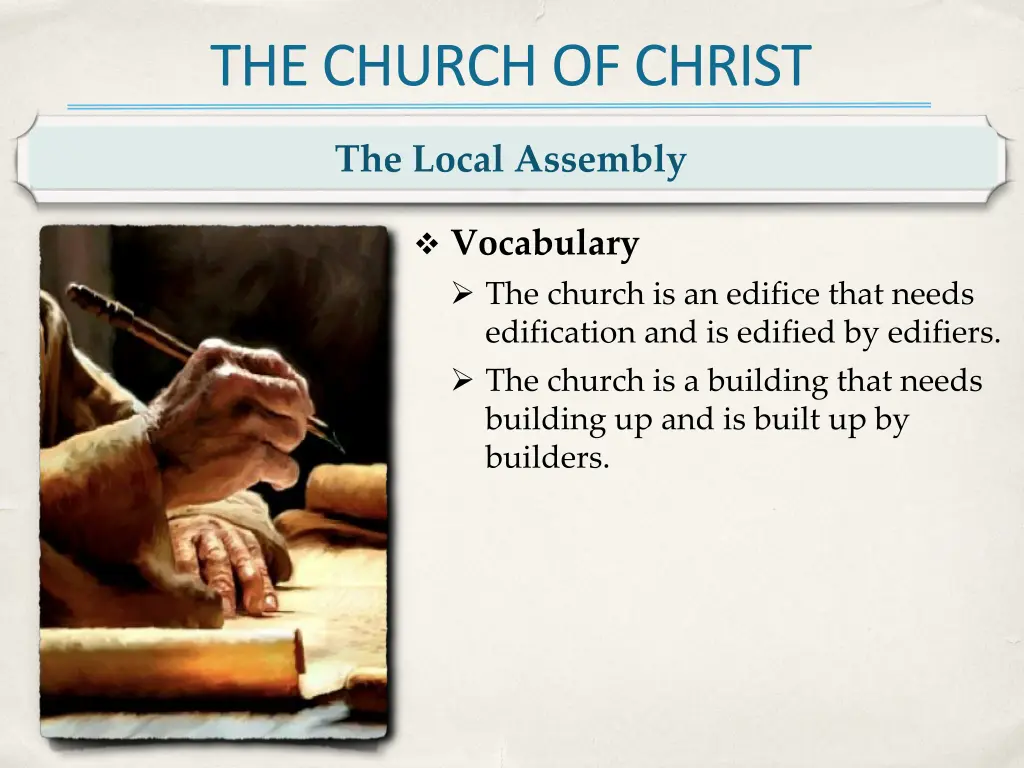 the church of christ 18