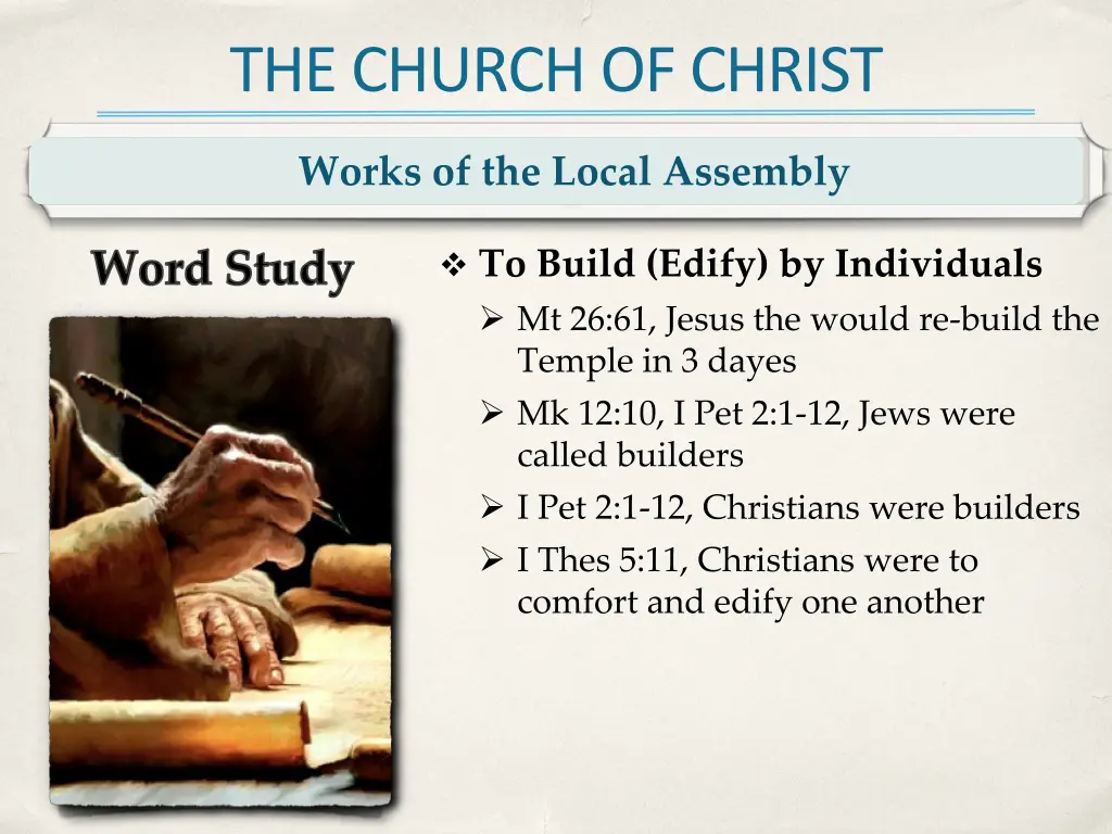 the church of christ 5