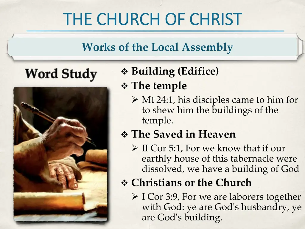 the church of christ 8
