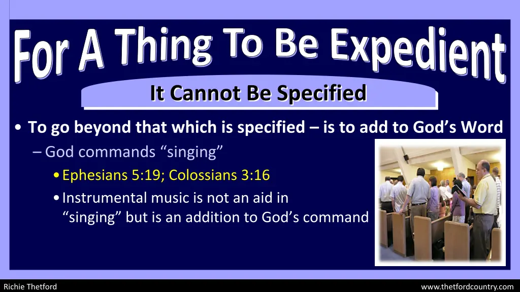for a thing to be expedient 4