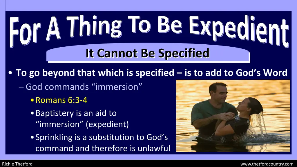 for a thing to be expedient 5