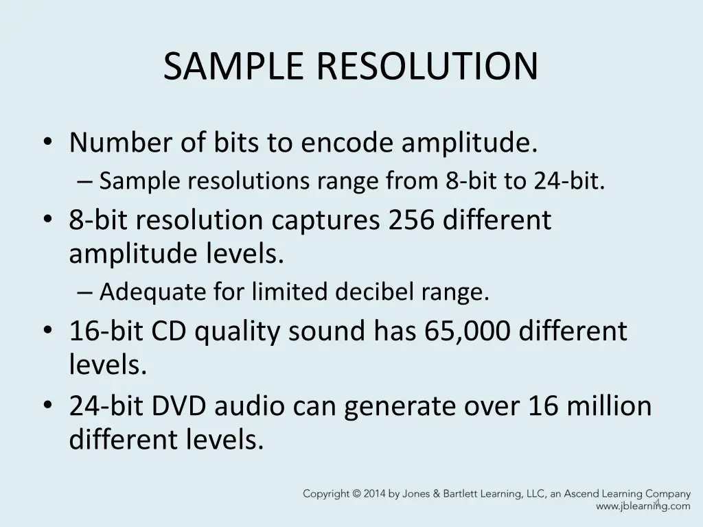 sample resolution