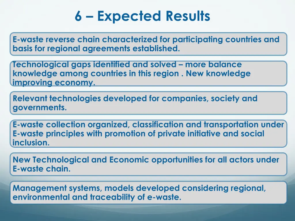 6 expected results