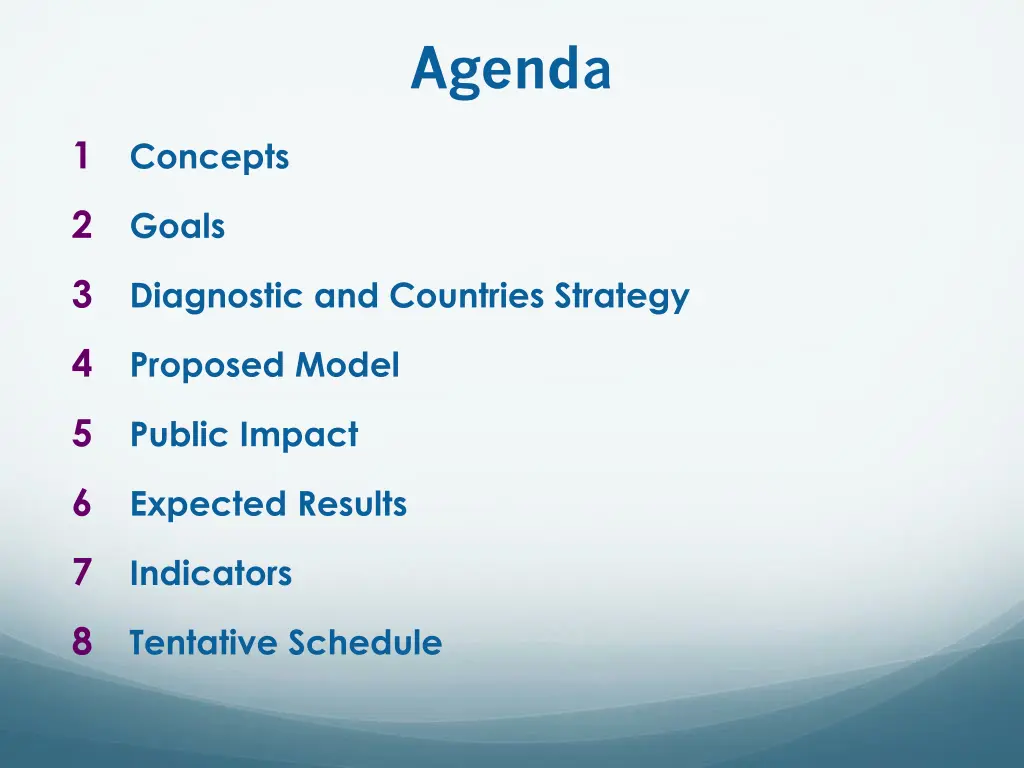 agenda