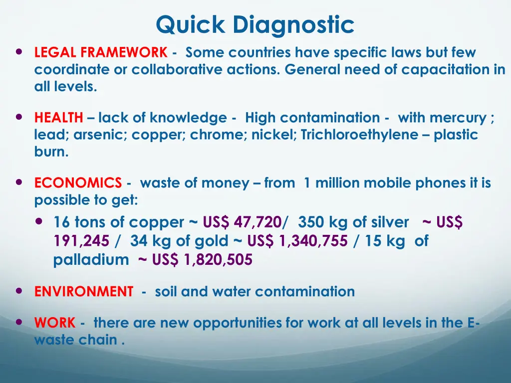 quick diagnostic