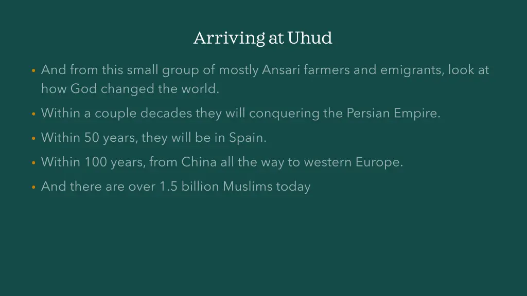 arriving at uhud 3