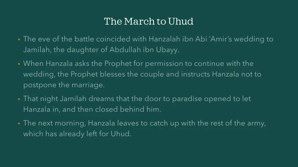 the march to uhud 2