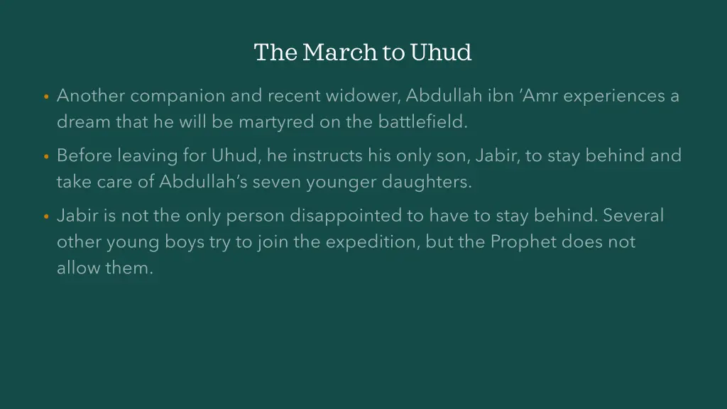 the march to uhud 3
