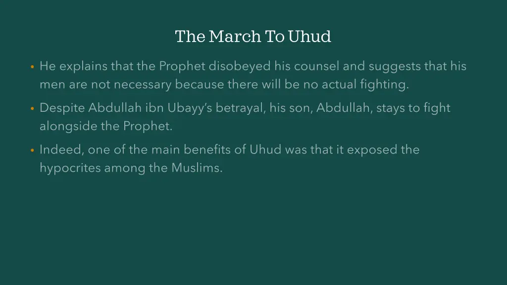 the march to uhud 5