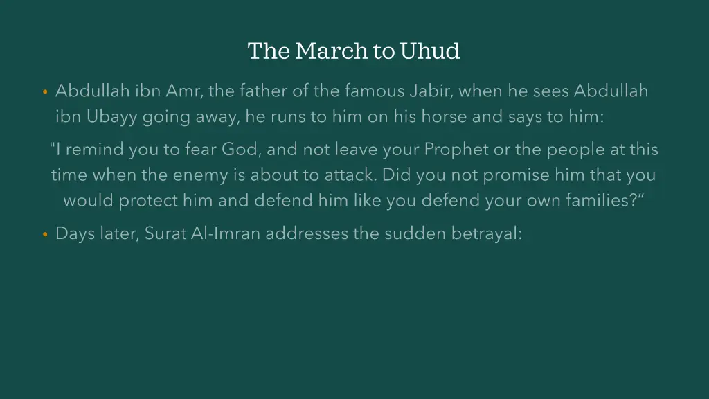 the march to uhud 7