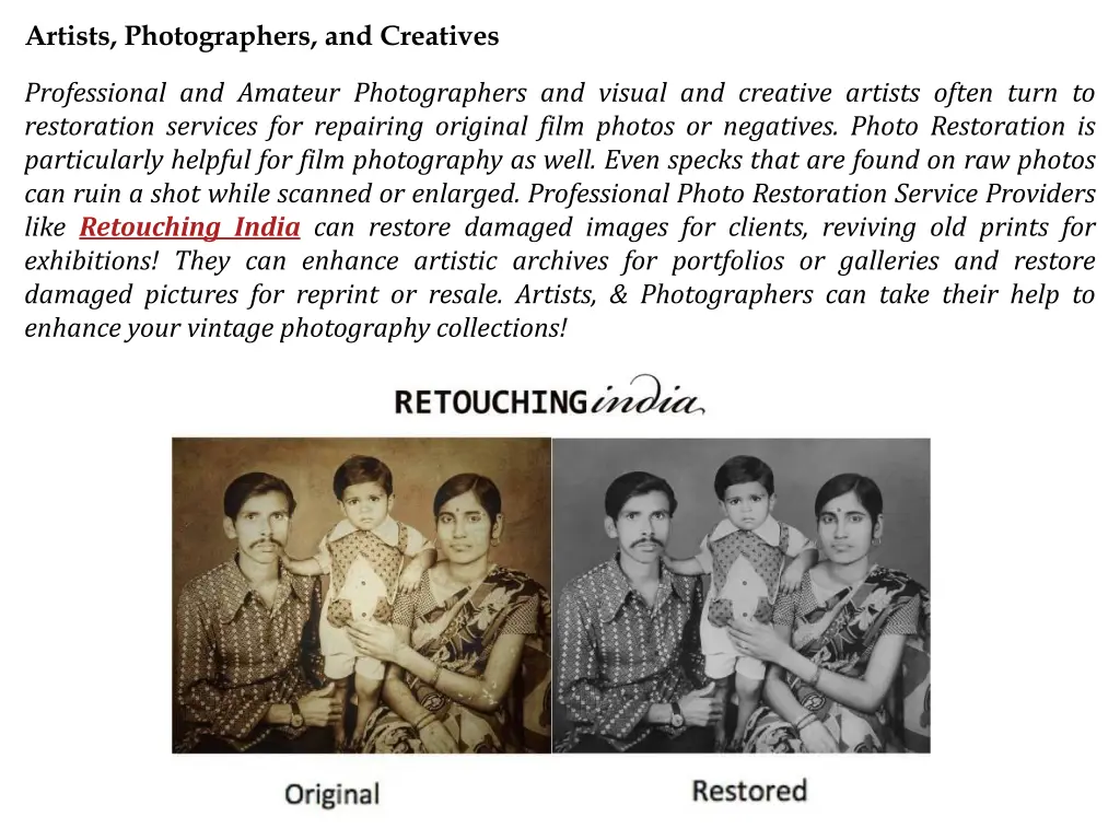 artists photographers and creatives
