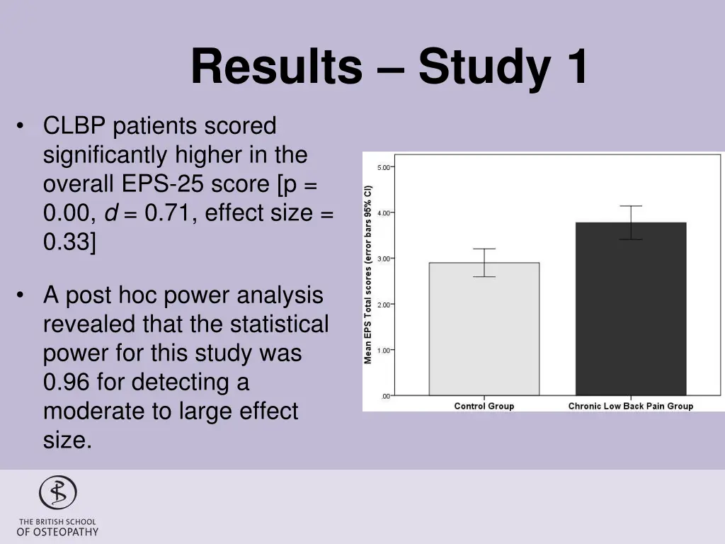 results study 1