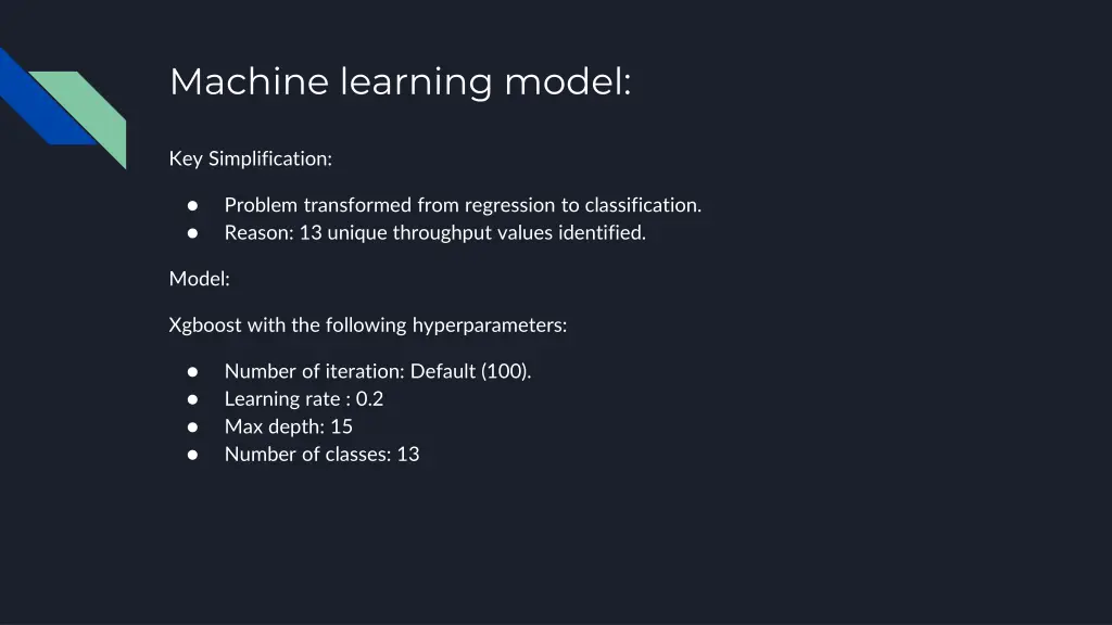machine learning model
