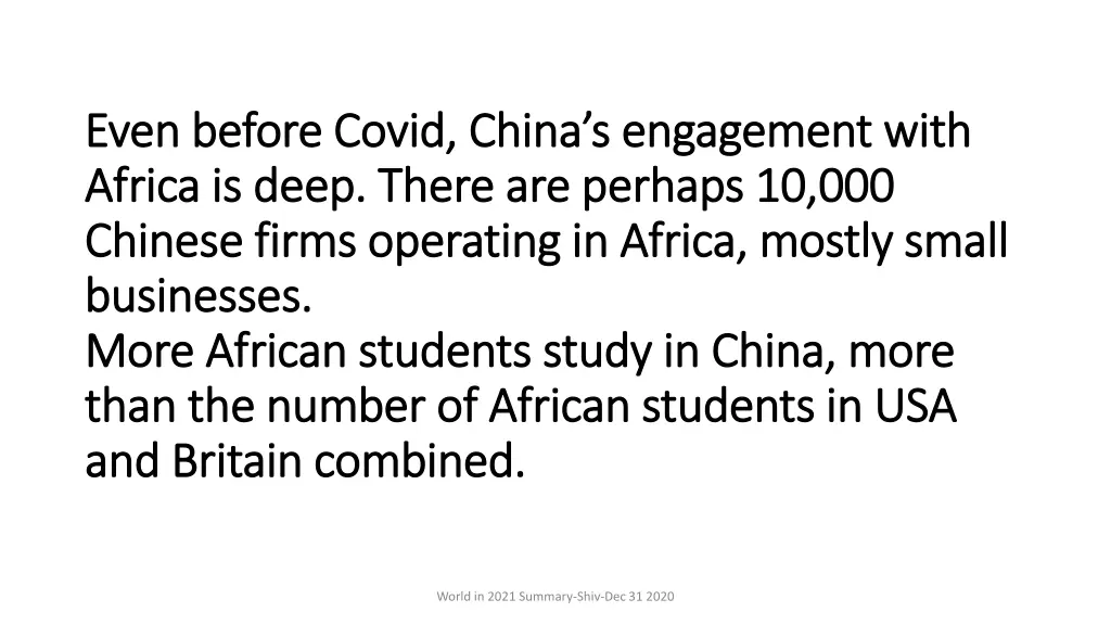 even before covid china s engagement with even