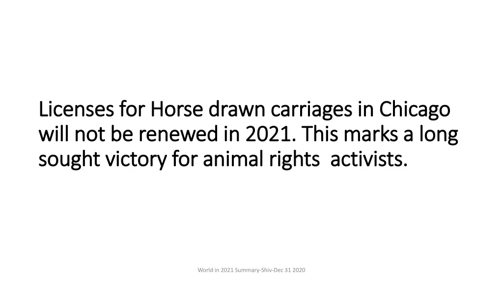 licenses for horse drawn carriages in chicago